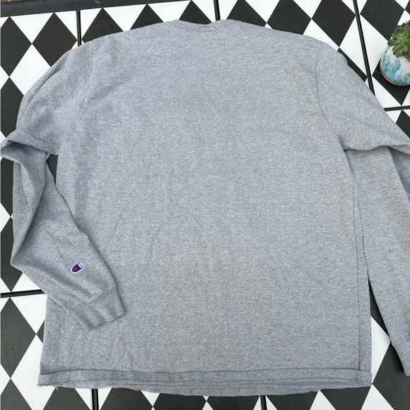 Men’s Champion Long Sleeve Light Sweatshirt, Big & Tall - Picture 8 of 8